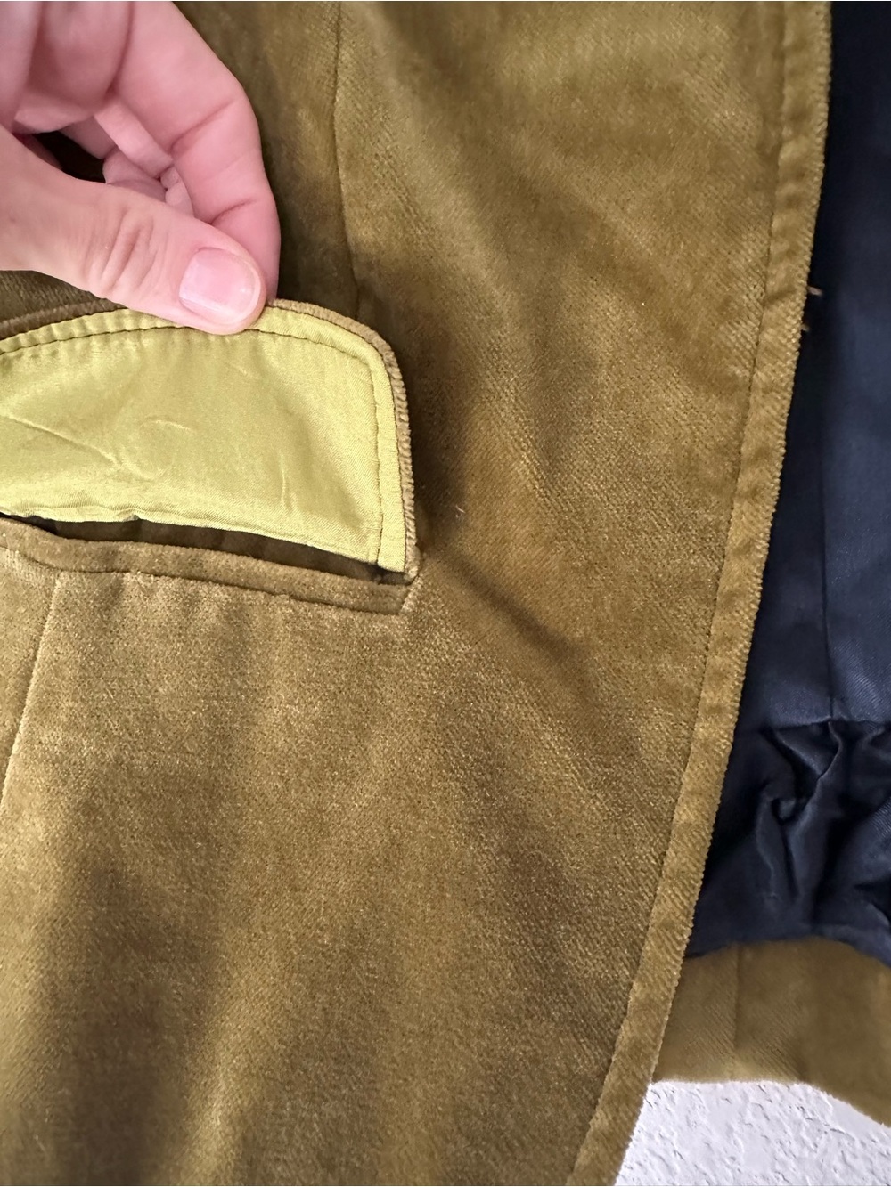 J.Crew 2008 École Velvet Blazer Jacket Tawny Olive Size 2 - Picture 7 of 9